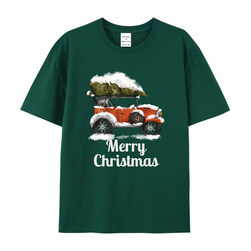 Unisex Christmas Theme Cotton T-Shirt